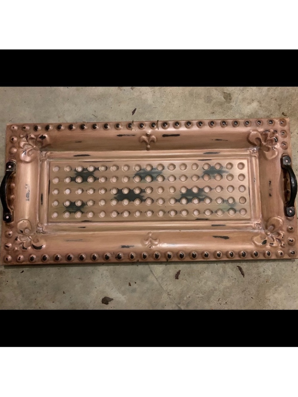 Southern Living At Home Distressed French Quarter Decorative Tray